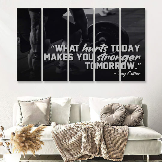 Creative Gym Physical Training Motivational Slogan Wall Art for Home Decor