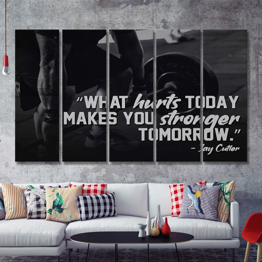 Creative Gym Physical Training Motivational Slogan Wall Art for Home Decor